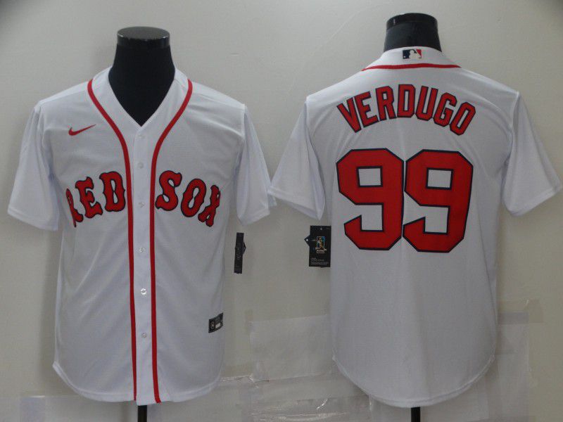 Men Boston Red Sox 99 Verdugo White Game 2021 Nike MLB Jersey Men Boston Red Sox 99 Verdugo White Game 2021 Nike MLB Jersey