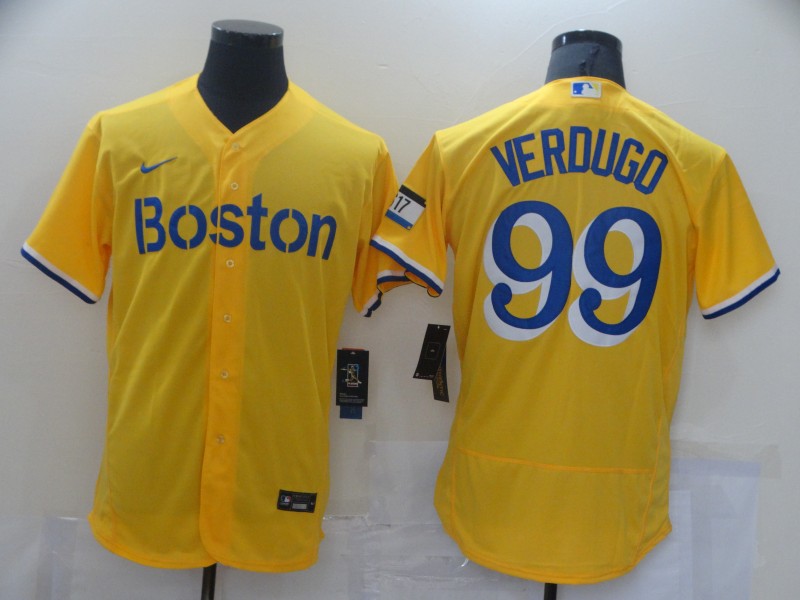 Red Sox 99 Alex Verdugo Gold Nike 2021 City Connect Replica Player Flexbase Jerseys Red Sox 99 Alex Verdugo Gold Nike 2021 City Connect Replica Player Flexbase Jerseys