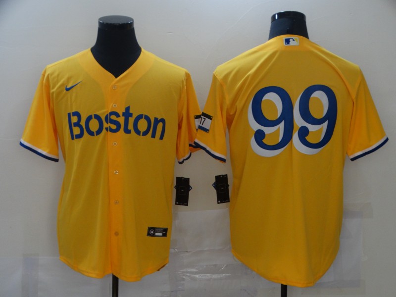 Red Sox 99 Alex Verdugo Gold Nike 2021 City Connect Replica Player Cool Base Jersey Red Sox 99 Alex Verdugo Gold Nike 2021 City Connect Replica Player Cool Base Jersey