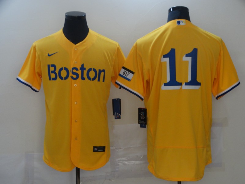 Red Sox 11 Rafael Devers Gold Nike 2021 City Connect Replica Player Flexbase Jersey Red Sox 11 Rafael Devers Gold Nike 2021 City Connect Replica Player Flexbase Jersey