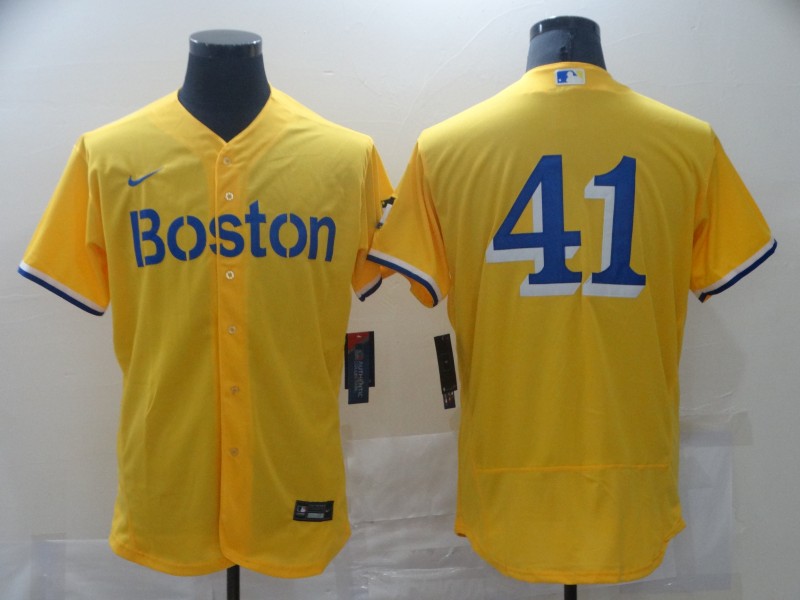 Red Sox 42 Gold Nike 2021 City Connect Replica Player Flexbase Jersey Red Sox 42 Gold Nike 2021 City Connect Replica Player Flexbase Jersey