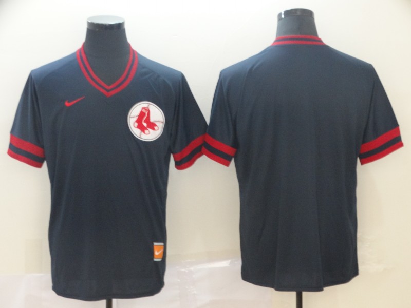 Red Sox Blank Navy Throwback Jersey Red Sox Blank Navy Throwback Jersey