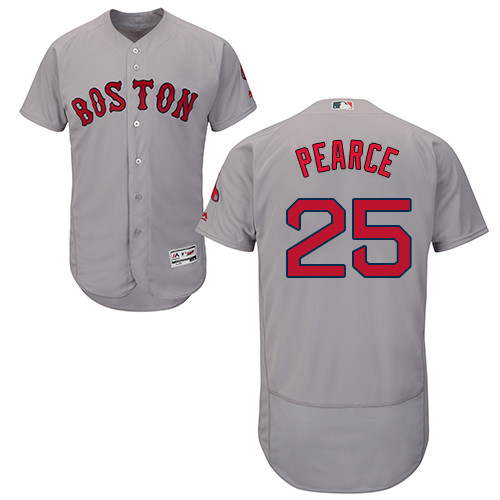 Red Sox #25 Steve Pearce Grey Flexbase Authentic Collection Stitched MLB Jersey Red Sox #25 Steve Pearce Grey Flexbase Authentic Collection Stitched MLB Jersey