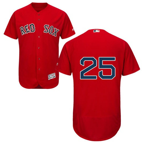 Red Sox #25 Steve Pearce Red Flexbase Authentic Collection Stitched MLB Jersey Red Sox #25 Steve Pearce Red Flexbase Authentic Collection Stitched MLB Jersey