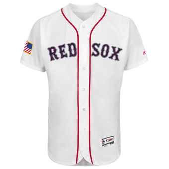Boston Red Sox Majestic Fashion Stars & Stripes FlexBase Jersey - White Boston Red Sox Majestic Fashion Stars & Stripes FlexBase Jersey - White