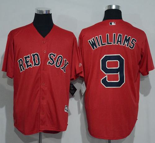 Red Sox #9 Ted Williams Red New Cool Base Stitched MLB Jersey Red Sox #9 Ted Williams Red New Cool Base Stitched MLB Jersey