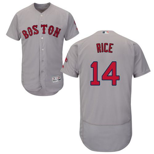 Red Sox #14 Jim Rice Grey Flexbase Authentic Collection Stitched MLB Jersey Red Sox #14 Jim Rice Grey Flexbase Authentic Collection Stitched MLB Jersey