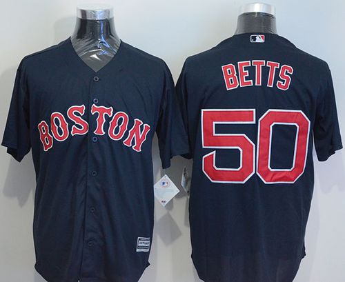 Red Sox #50 Mookie Betts Navy Blue New Cool Base Stitched MLB Jersey Red Sox #50 Mookie Betts Navy Blue New Cool Base Stitched MLB Jersey