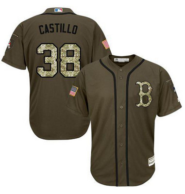 Red Sox #38 Rusney Castillo Green Salute to Service Stitched MLB Jersey Red Sox #38 Rusney Castillo Green Salute to Service Stitched MLB Jersey