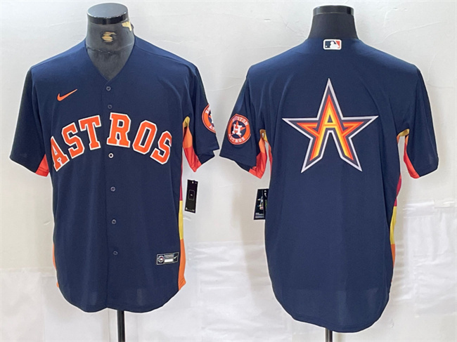 Men's Houston Astros Grey Team Big Logo With Patch Cool Base Stitched Baseball Jersey Men's Houston Astros Grey Team Big Logo With Patch Cool Base Stitched Baseball Jersey