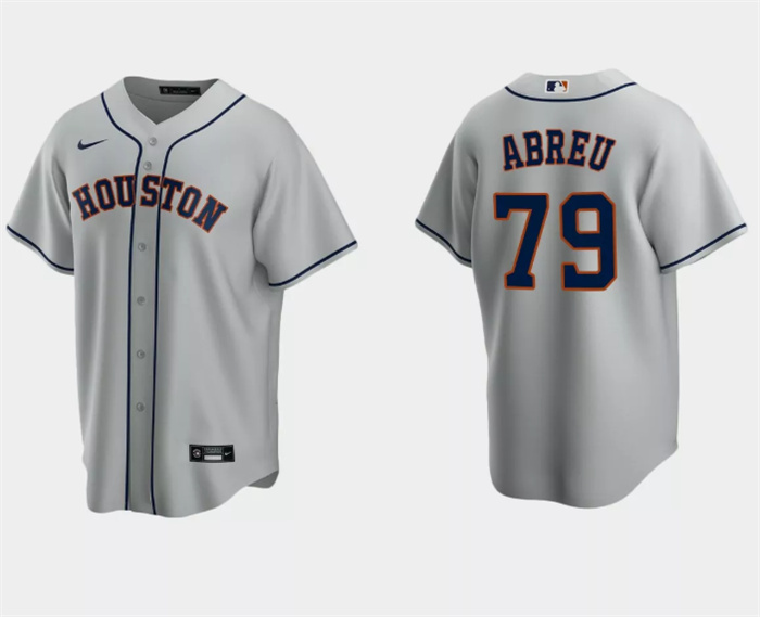 Men's Houston Astros #79 José Abreu Grey Cool Base Stitched Jersey Men's Houston Astros #79 José Abreu Grey Cool Base Stitched Jersey