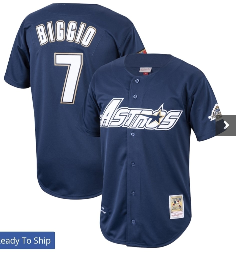 Astros #7 Craig Biggio Navy Blue Throwback Stitched MLB Jersey Astros #7 Craig Biggio Navy Blue Throwback Stitched MLB Jersey