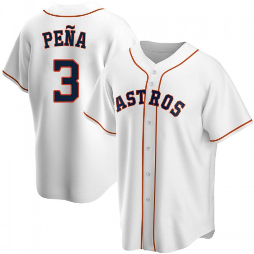 Men's Houston Astros #3 Jeremy Pe?a White Cool Base Stitched Jersey Men's Houston Astros #3 Jeremy Pe?a White Cool Base Stitched Jersey