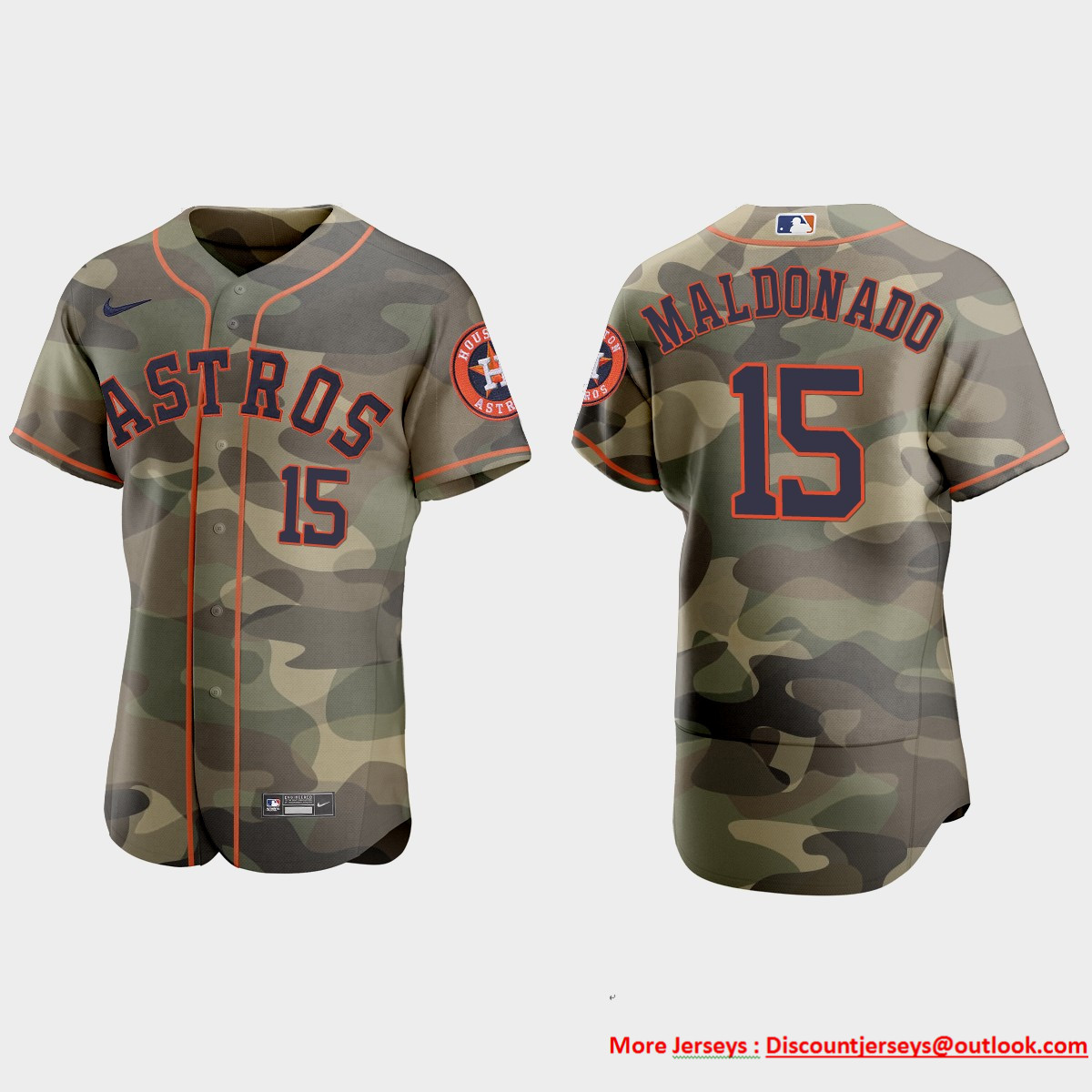 Houston Astros #15 Martin Maldonado Men's Nike 2021 Armed Forces Day Authentic MLB Jersey -Camo Houston Astros #15 Martin Maldonado Men's Nike 2021 Armed Forces Day Authentic MLB Jersey -Camo