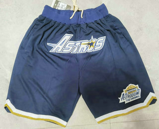Men's Houston Astros Navy Blue Just Don Swingman Shorts Men's Houston Astros Navy Blue Just Don Swingman Shorts