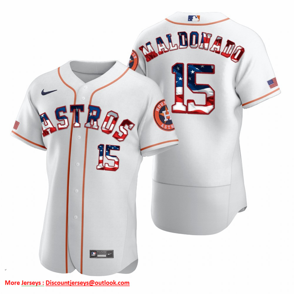 Houston Astros #15 Carlos Beltran Men's Nike White Fluttering USA Flag Limited Edition Authentic MLB Jersey Houston Astros #15 Carlos Beltran Men's Nike White Fluttering USA Flag Limited Edition Authentic MLB Jersey