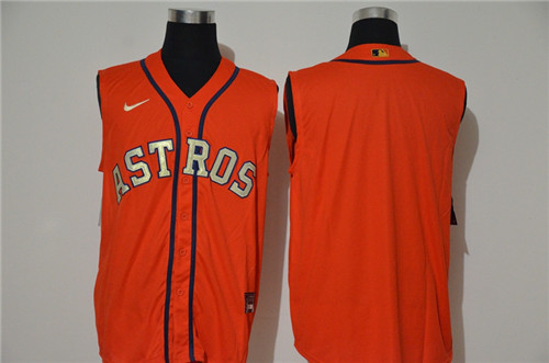 Astros Blank Orange Nike Cool Base Sleeveless Jersey Astros Blank Orange Nike Cool Base Sleeveless Jersey