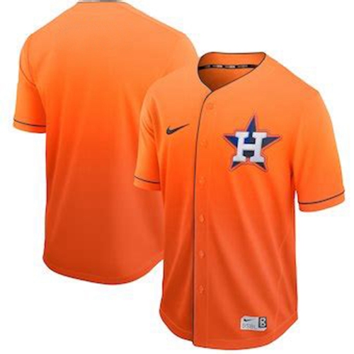 Astros Blank Orange Fade Authentic Stitched Baseball Jersey Astros Blank Orange Fade Authentic Stitched Baseball Jersey