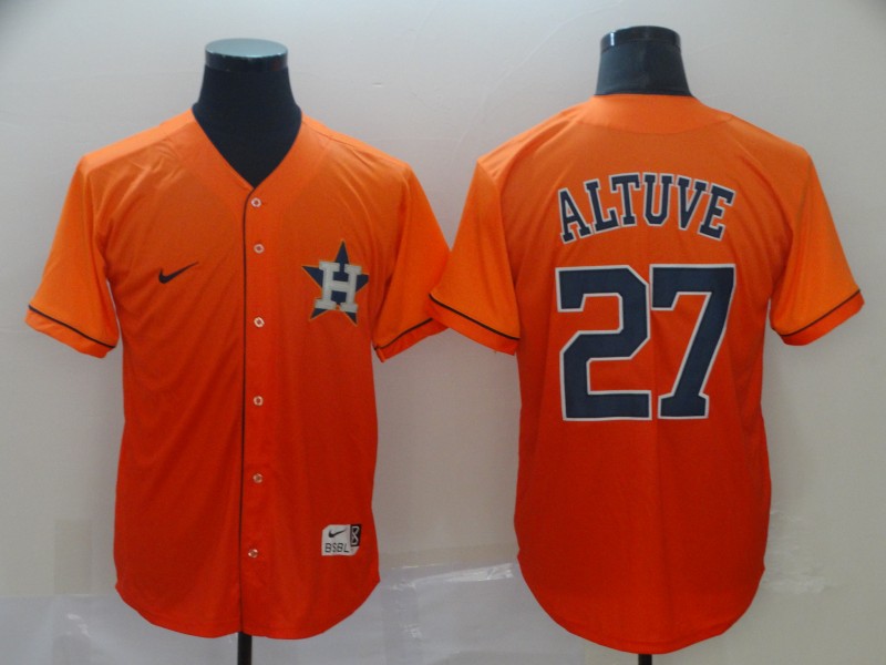 Astros 27 Jose Altuve Orange Drift Fashion Jersey Astros 27 Jose Altuve Orange Drift Fashion Jersey