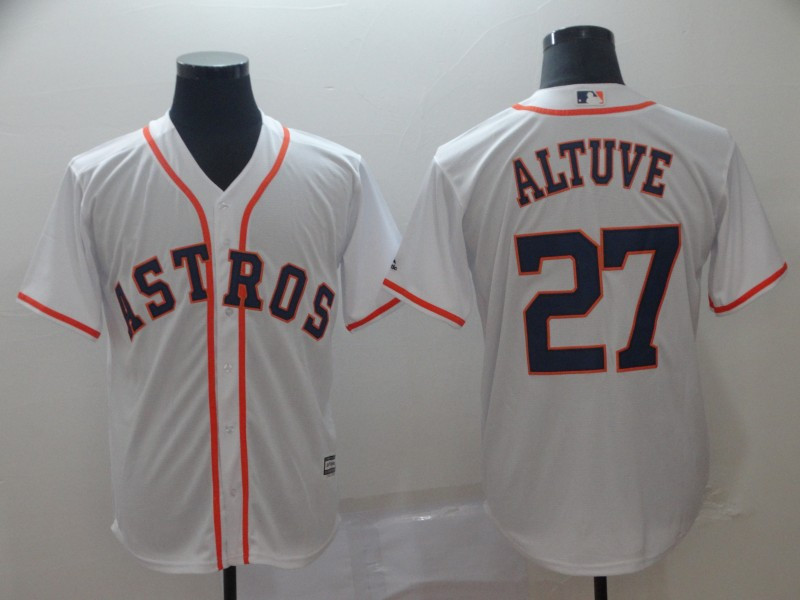 Astros 27 Jose Altuve White Cool Base Jersey Astros 27 Jose Altuve White Cool Base Jersey
