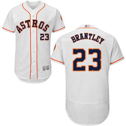 Astros #23 Michael Brantley White Flexbase Authentic Collection Stitched Baseball Jersey Astros #23 Michael Brantley White Flexbase Authentic Collection Stitched Baseball Jersey