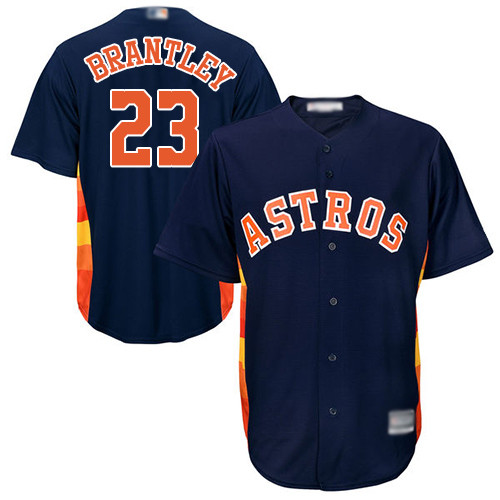 Astros #23 Michael Brantley Navy Blue New Cool Base Stitched Baseball Jersey Astros #23 Michael Brantley Navy Blue New Cool Base Stitched Baseball Jersey