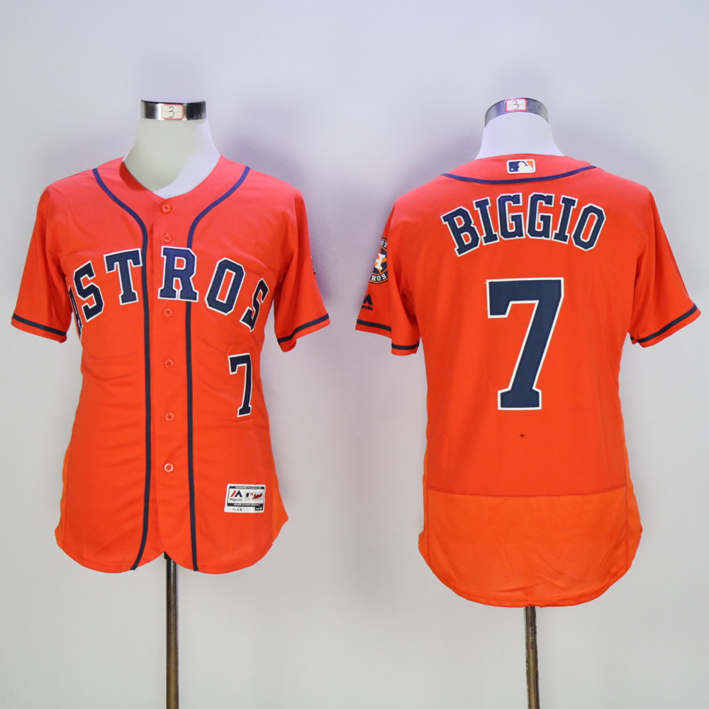 Astros 7 Craig Biggio Orange Flexbase Jersey Astros 7 Craig Biggio Orange Flexbase Jersey