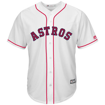 Houston Astros Majestic Fashion Stars & Stripes Cool Base Jersey - White Houston Astros Majestic Fashion Stars & Stripes Cool Base Jersey - White
