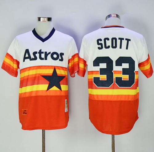 Mitchell And Ness 1980 Astros #33 Mike Scott White Orange Throwback Stitched MLB Jersey Mitchell And Ness 1980 Astros #33 Mike Scott White Orange Throwback Stitched MLB Jersey