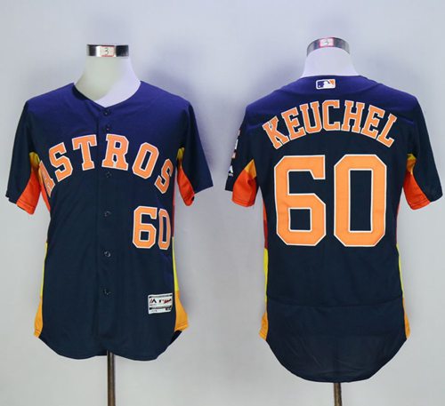 Astros #60 Dallas Keuchel Navy Blue Flexbase Authentic Collection Stitched MLB Jersey Astros #60 Dallas Keuchel Navy Blue Flexbase Authentic Collection Stitched MLB Jersey