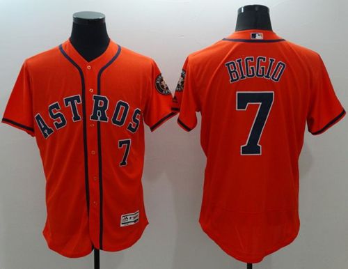 Astros #7 Craig Biggio Orange Flexbase Authentic Collection Stitched MLB Jersey Astros #7 Craig Biggio Orange Flexbase Authentic Collection Stitched MLB Jersey