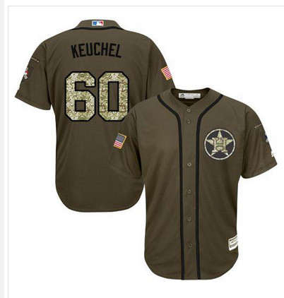 Astros #60 Dallas Keuchel Green Salute to Service Stitched MLB Jersey Astros #60 Dallas Keuchel Green Salute to Service Stitched MLB Jersey
