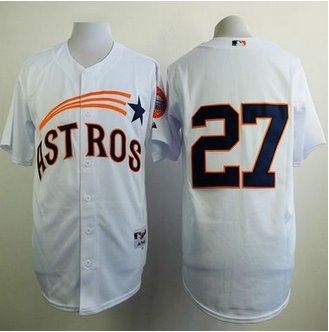 Houston Astros #27 Jose Altuve White 1965 Turn Back The Clock Stitched Baseball Jersey Houston Astros #27 Jose Altuve White 1965 Turn Back The Clock Stitched Baseball Jersey