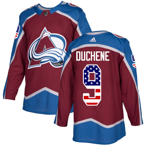 Adidas Avalanche #9 Matt Duchene Burgundy Home Authentic USA Flag Stitched NHL Jersey Adidas Avalanche #9 Matt Duchene Burgundy Home Authentic USA Flag Stitched NHL Jersey