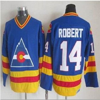 Colorado Avalanche #14 Rene Robert Blue CCM Throwback Stitched NHL Jersey Colorado Avalanche #14 Rene Robert Blue CCM Throwback Stitched NHL Jersey