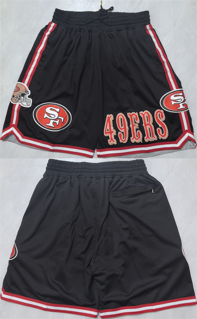 Men's San Francisco 49ers Black Shorts (Run Small) Men's San Francisco 49ers Black Shorts (Run Small)