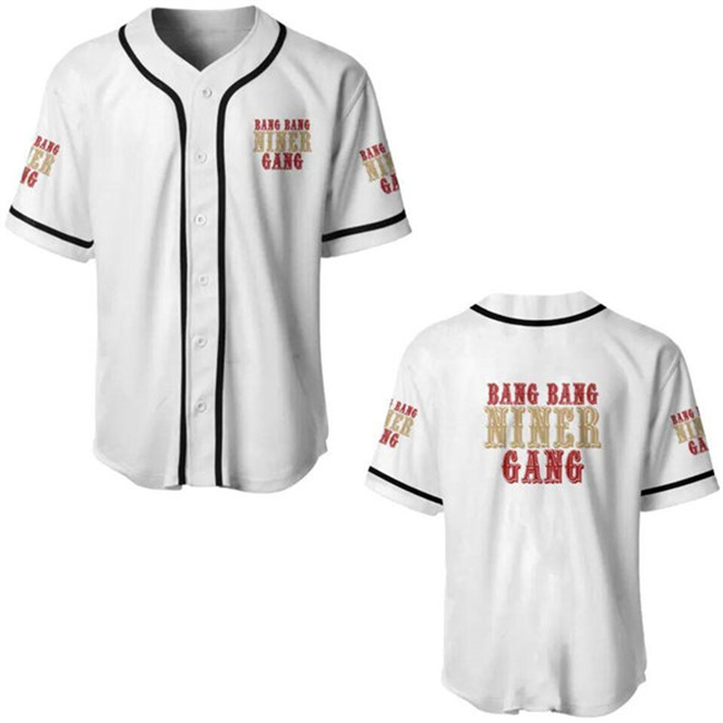 Men's San Francisco 49ers White Cool Base Stitched Baseball Jersey Men's San Francisco 49ers White Cool Base Stitched Baseball Jersey