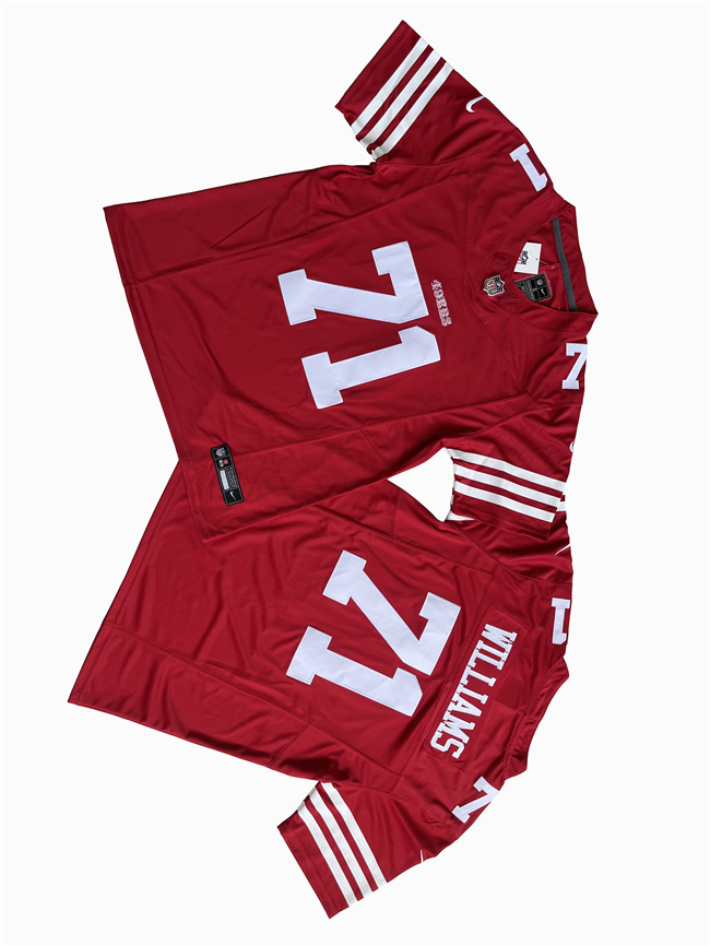 Men's San Francisco 49ers #71 Trent Williams Red F.U.S.E. Vapor Untouchable Limited Stitched Jersey Men's San Francisco 49ers #71 Trent Williams Red F.U.S.E. Vapor Untouchable Limited Stitched Jersey