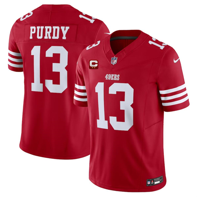 Men's San Francisco 49ers #13 Brock Purdy Red 2024 F.U.S.E. With 2-Star C Patch Vapor Men's San Francisco 49ers #13 Brock Purdy Red 2024 F.U.S.E. With 2-Star C Patch Vapor