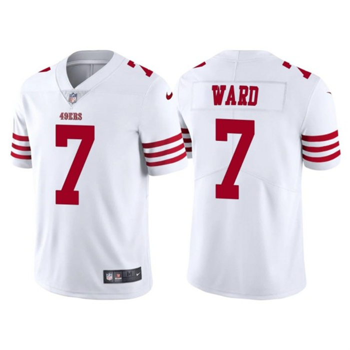 Men's San Francisco 49ers #7 Charvarius Ward White Vapor Untouchable Limited Stitched Football Jersey Men's San Francisco 49ers #7 Charvarius Ward White Vapor Untouchable Limited Stitched Football Jersey