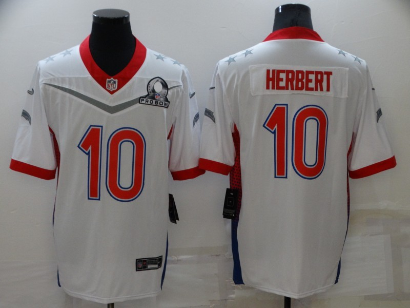Nike Chargers 10 Justin Herbert White 2022 NFC Pro Bowl Limited Jersey Nike Chargers 10 Justin Herbert White 2022 NFC Pro Bowl Limited Jersey