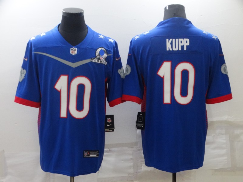 Nike Rams 10 Cooper Kupp Blue 2022 NFC Pro Bowl Limited Jersey Nike Rams 10 Cooper Kupp Blue 2022 NFC Pro Bowl Limited Jersey