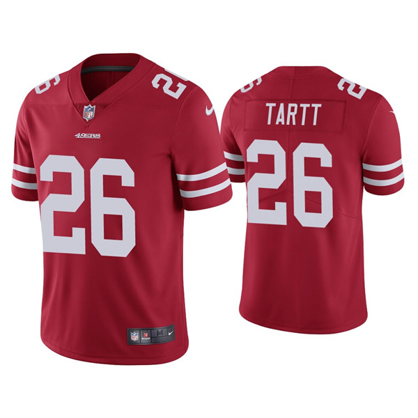 Men's 49ers #26 Jaquiski Tartt Red Vapor limited Jersey Men's 49ers #26 Jaquiski Tartt Red Vapor limited Jersey