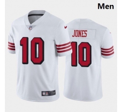 Men San Francisco 49ers #10 Mac Jones Color Rush White 2021 Draft Jersey Men San Francisco 49ers #10 Mac Jones Color Rush White 2021 Draft Jersey