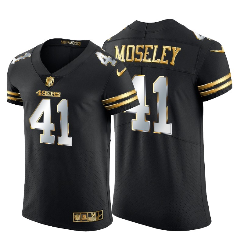 San Francisco 49ers #41 Emmanuel Moseley Men's Nike Black Edition Vapor Untouchable Elite NFL Jersey San Francisco 49ers #41 Emmanuel Moseley Men's Nike Black Edition Vapor Untouchable Elite NFL Jersey