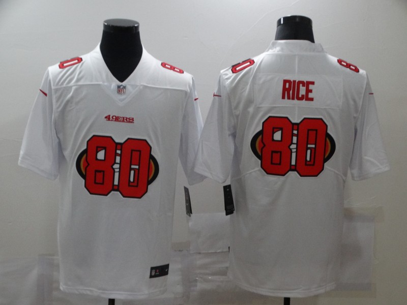 Nike 49ers 80 Jerry Rice White Shadow Logo Limited Jersey Nike 49ers 80 Jerry Rice White Shadow Logo Limited Jersey