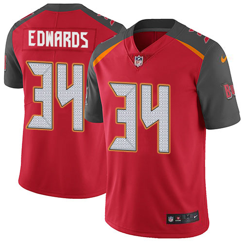 Nike Buccaneers #34 Mike Edwards Red Team Color Men's Stitched NFL Vapor Untouchable Limited Jersey Nike Buccaneers #34 Mike Edwards Red Team Color Men's Stitched NFL Vapor Untouchable Limited Jersey