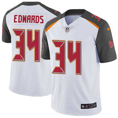 Nike Buccaneers #34 Mike Edwards White Men's Stitched NFL Vapor Untouchable Limited Jersey Nike Buccaneers #34 Mike Edwards White Men's Stitched NFL Vapor Untouchable Limited Jersey