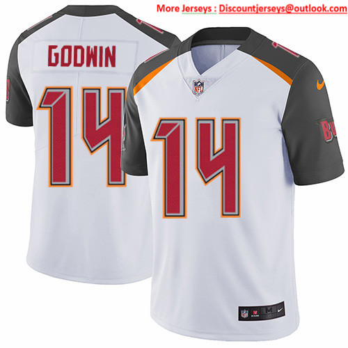 Nike Buccaneers #14 Chris Godwin White Men's Stitched NFL Vapor Untouchable Limited Jersey Nike Buccaneers #14 Chris Godwin White Men's Stitched NFL Vapor Untouchable Limited Jersey