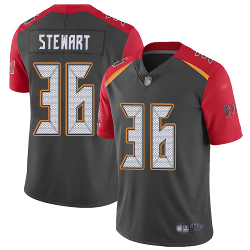 Nike Buccaneers #36 M.J. Stewart Gray Men's Stitched NFL Limited Inverted Legend Jersey Nike Buccaneers #36 M.J. Stewart Gray Men's Stitched NFL Limited Inverted Legend Jersey